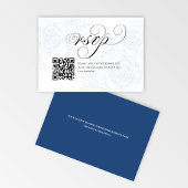 QR Code Calligraphy Wedding RSVP Response Card