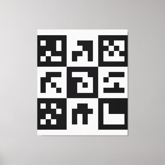 qr-code canvas afdruk (Voorkant)