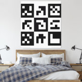qr-code canvas afdruk (Insitu (Slaapkamer))