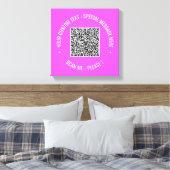QR Code Canvas Aftasten Info en Aangepaste Tekst Afdruk (Insitu (Slaapkamer))