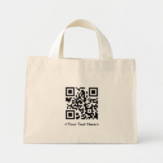 QR-code Canvas tas met tekst
