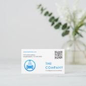 QR-code | Car Wash Logo Visitekaartje (Staand voorkant)