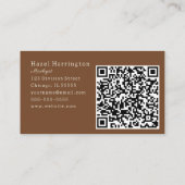 QR Code Carte de visite artistique Couleurs de ter (Dos)