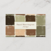 QR Code Carte de visite artistique Couleurs de ter (Devant)