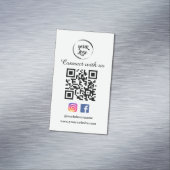QR Code Carte de visite Magnet médias sociaux (In Situ)
