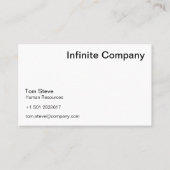 QR Code Carte de visite moderne | Blanc simple (Devant)