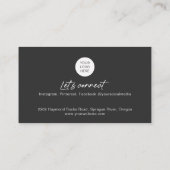 QR Code cartes de visite photo pour maquilleur (Dos)