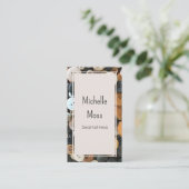 QR-code Classic Mode naadloze Buttonnen Visitekaartje (Staand voorkant)