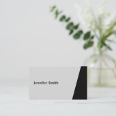 Qr Code Classy Gray Modern Artist Visitekaartje (Staand voorkant)