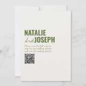 QR Code Classy Heldere Traditionele Kleurrijke Huw Kaart (Achterkant)