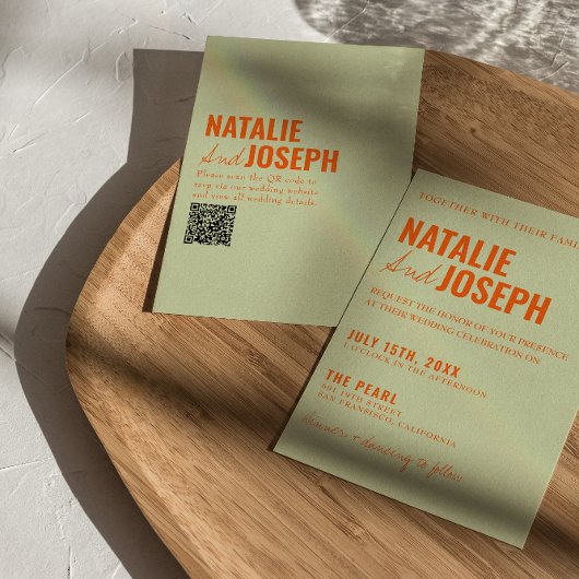 QR Code Classy Heldere Traditionele Kleurrijke Huw Kaart