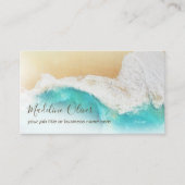QR Code Coastal Beach Professioneel Modern Visitekaartje (Voorkant)