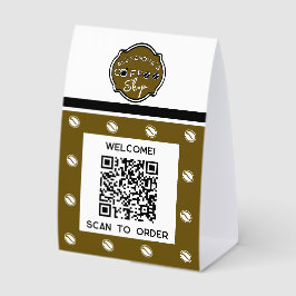 QR code coffee shop scan to order