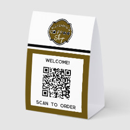 QR code coffee shop scan to order