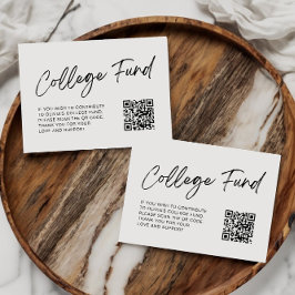 QR Code Collage Fund Minimalistisch Afstuderen Informatiekaartje