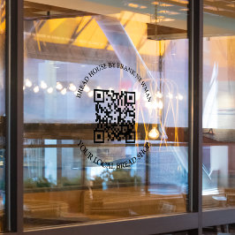 QR-code Commerciële winkel Raamsticker