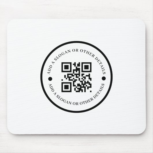 QR Code Company Website Promo mouse pad Muismat (Voorkant)