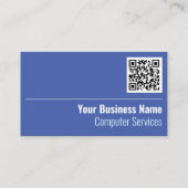 QR Code Computer Services Visitekaartje (Achterkant)