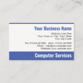 QR Code Computer Services Visitekaartje (Voorkant)