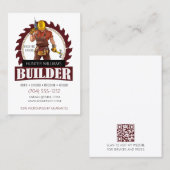 QR Code Construction Builder Professional Verticaa Visitekaartje (Voorkant / Achterkant)