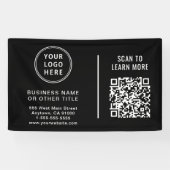 QR Code Corporate Logo Black Spandoek (Horizontaal)
