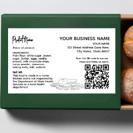 QR Code Cottage Law Eten label sticker