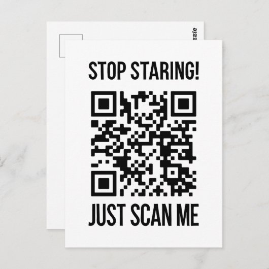 QR-code: Creëer uw toekomst Briefkaart (Voorkant / Achterkant)