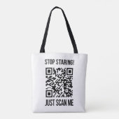 QR-code: Creëer uw toekomst Draagtas (Achterkant)
