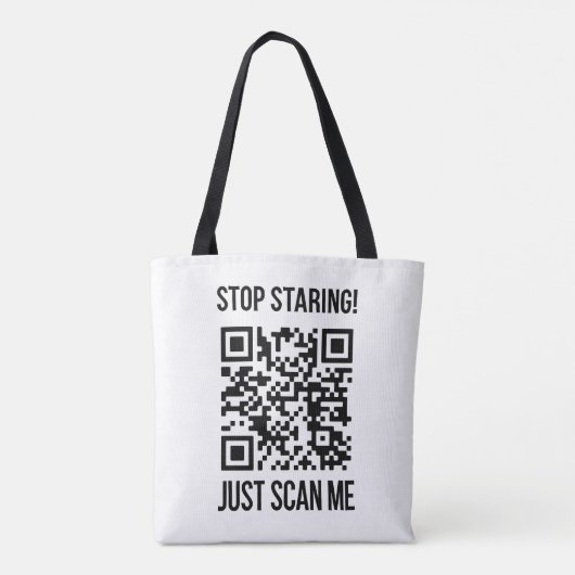 QR-code: Creëer uw toekomst Draagtas (Achterkant)