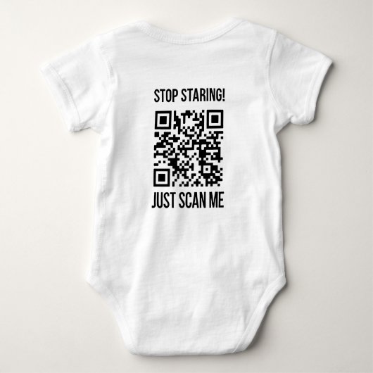 QR-code: Creëer uw toekomst Romper (Achterkant)