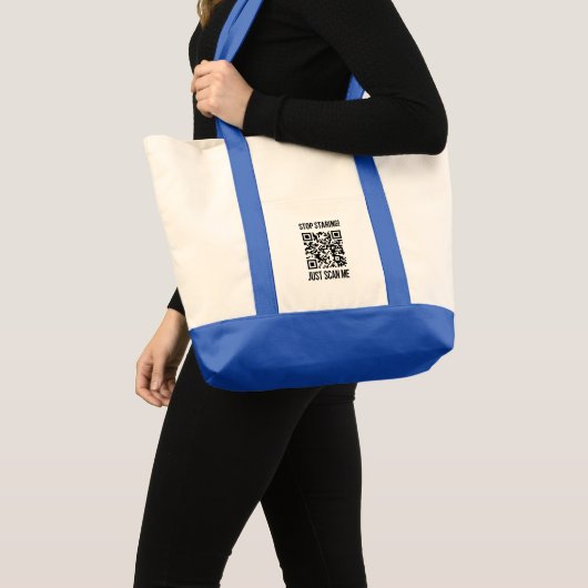 QR-code: Creëer uw toekomst Tote Bag (Voorkant (product))