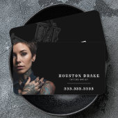 QR Code Custom Artwork Zwart Tattoo Artist Visitekaartje