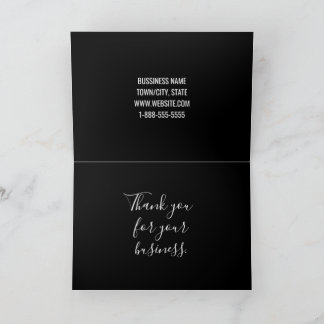 QR Code Custom Business Thank You Card with Logo Bedankkaart