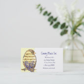 QR Code Custom Music & Bird Business Card Visitekaartje (Staand voorkant)