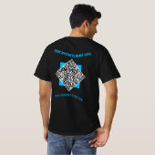 QR Code Custom Tekst Zakelijk T-shirt Kies Kleuren (Achterkant volledig)
