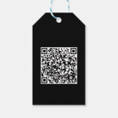 QR code Dank u Logo Hier Cadeaulabel (Achterkant)