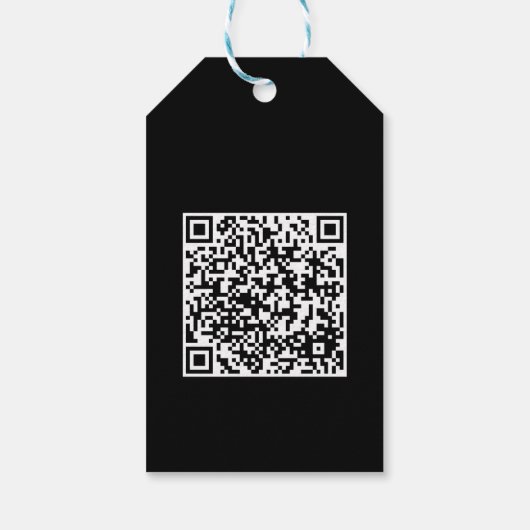 QR code Dank u Logo Hier Cadeaulabel (Achterkant)