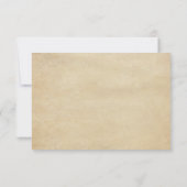 QR Code Dark Alice in Wonderland Bruiloft RSVP Kaartje (Achterkant)