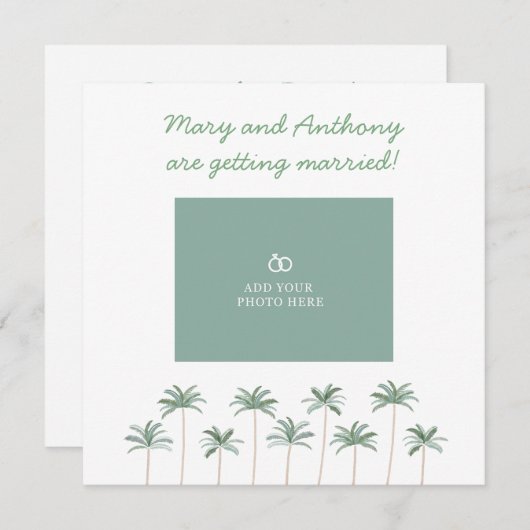 QR-code De datum opslaan Save The Date (Voorkant / Achterkant)