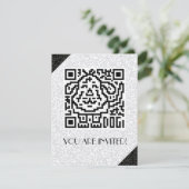 QR-code de hond Kaart (Staand voorkant)