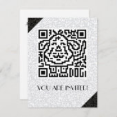 QR-code de hond Kaart (Voorkant / Achterkant)