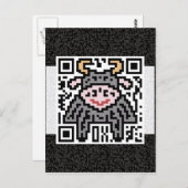 QR-code de Ox Briefkaart (Voorkant / Achterkant)