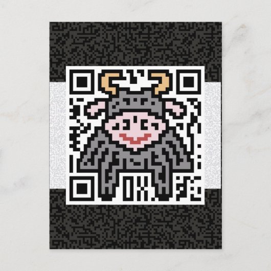 QR-code de Ox Briefkaart (Voorkant)