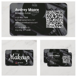 QR Code Design Make-up Artiest Visitekaartje