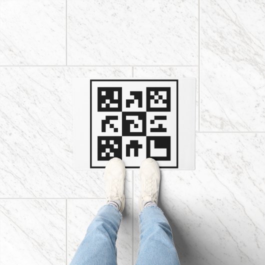 qr-code deurmat (Binnen)