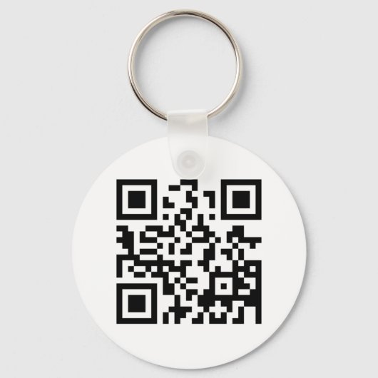 QR-code drink en bestuurt niet Sleutelhanger (Voorkant)