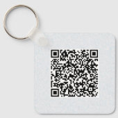 QR-code Dubbelzijdig code van de op maat gesneden  Sleutelhanger (Voorkant)