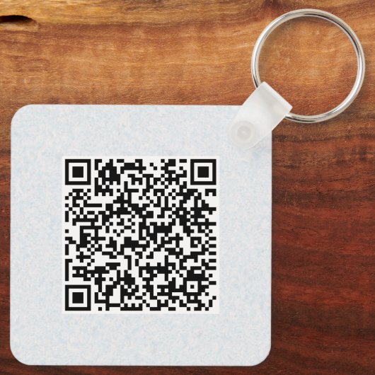 QR-code Dubbelzijdig code van de op maat gesneden Sleutelhanger (Achterkant)