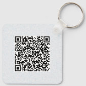 QR-code Dubbelzijdig code van de op maat gesneden  Sleutelhanger (Achterkant)