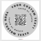 QR-code Duidelijk vinylcirkelvenster bumper Sticker (Vel)
